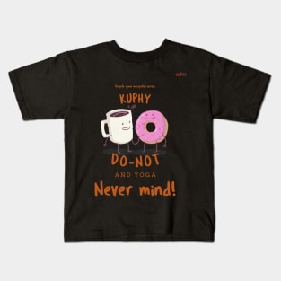 Coffee Yoga Kids T-Shirt